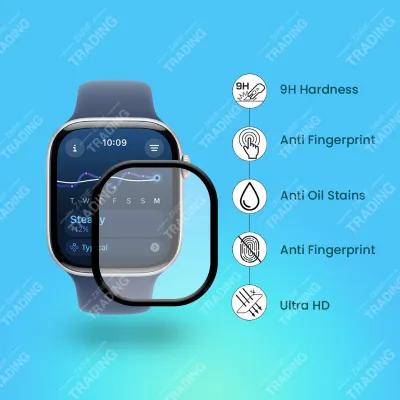 Apple Watch Series 10 42mm Watch Screen Protector HD Clear Ultra Thin PMMA Full Coverage Scratch and Fingerprint Resistant